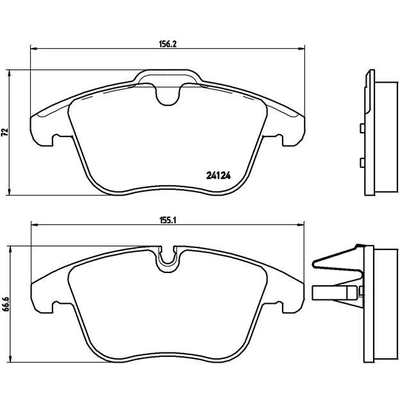 Plaquettes avant semi-métallique de qualité supérieur by BREMBO - P36022 pa5