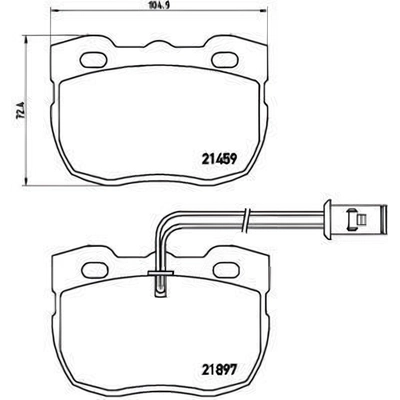 Front Premium Semi Metallic Pads by BREMBO - P44004 pa7