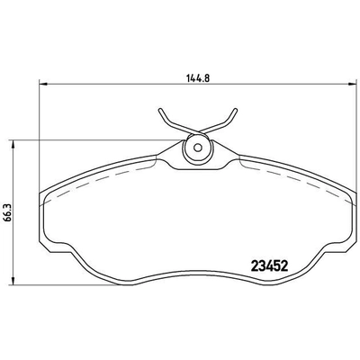 Plaquettes avant semi-métallique de qualité supérieur by BREMBO - P44008 pa4