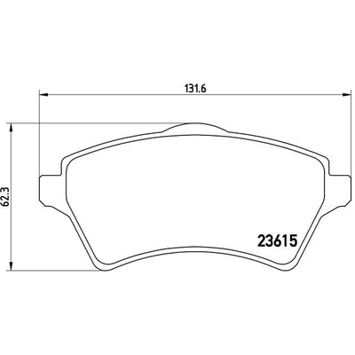 Front Premium Semi Metallic Pads by BREMBO - P44011 pa6