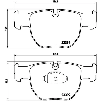 Front Premium Semi Metallic Pads by BREMBO - P44012 pa7