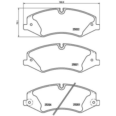 Plaquettes avant semi-métallique de qualité supérieur by BREMBO - P44022 pa6