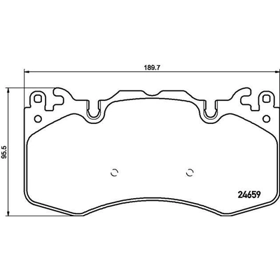 Front Premium Semi Metallic Pads by BREMBO - P44023 pa5