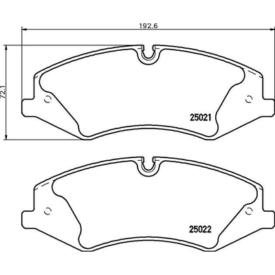 Plaquettes avant semi-métallique de qualité supérieur by BREMBO - P44024 pa6