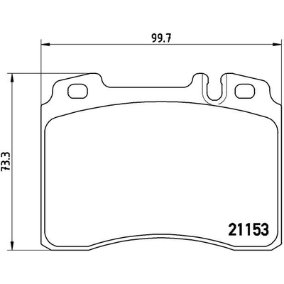 Front Premium Semi Metallic Pads by BREMBO - P50022 pa6