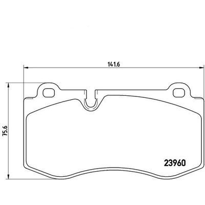 Plaquettes avant semi-métallique de qualité supérieur by BREMBO - P50074 pa6