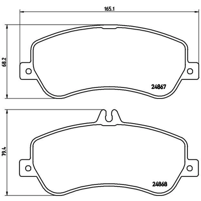 Plaquettes avant semi-métallique de qualité supérieur by BREMBO - P50086 pa6