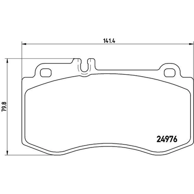 Front Premium Semi Metallic Pads by BREMBO - P50087 pa4