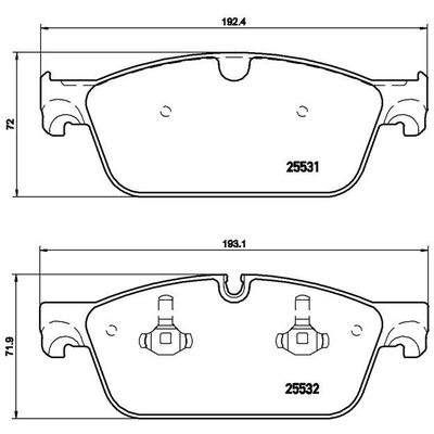 Plaquettes avant semi-métallique de qualité supérieur by BREMBO - P50102 pa4