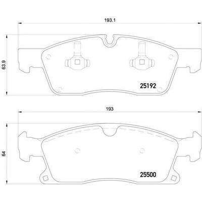 Front Premium Semi Metallic Pads by BREMBO - P50108 pa6