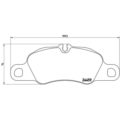 Front Premium Semi Metallic Pads by BREMBO - P65018 pa2