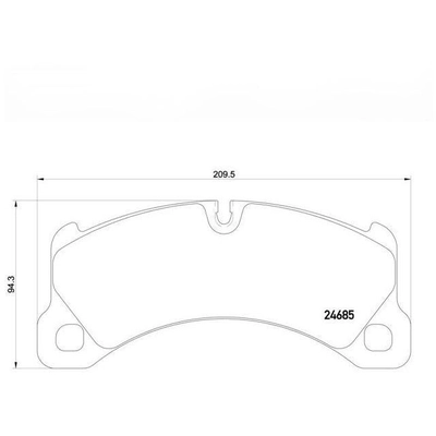 Front Premium Semi Metallic Pads by BREMBO - P65026 pa4