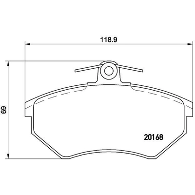 Plaquettes avant semi-m�tallique de qualit� sup�rieur by BREMBO - P85011 pa5