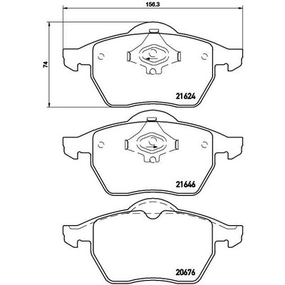 Plaquettes avant semi-métallique de qualité supérieur by BREMBO - P85036 pa5