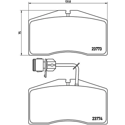 Plaquettes avant semi-métallique de qualité supérieur by BREMBO - P85053 pa8