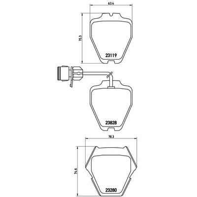 Plaquettes avant semi-métallique de qualité supérieur by BREMBO - P85054 pa5