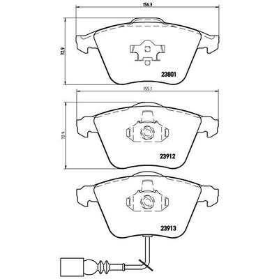 Plaquettes avant semi-m�tallique de qualit� sup�rieur by BREMBO - P85079 pa7