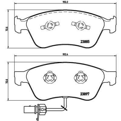 Front Premium Semi Metallic Pads by BREMBO - P85087 pa9