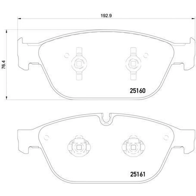 Plaquettes avant semi-métallique de qualité supérieur by BREMBO - P85128 pa5