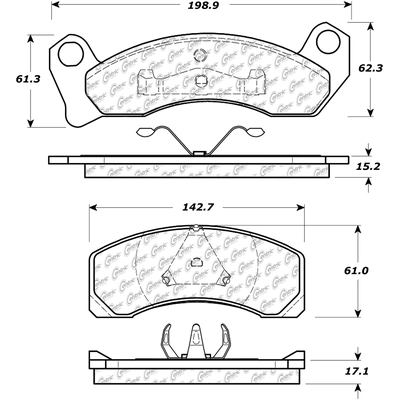 Front Premium Semi Metallic Pads by CENTRIC PARTS - 300.04310 pa5