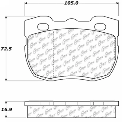 Front Premium Semi Metallic Pads by CENTRIC PARTS - 300.05201 pa3