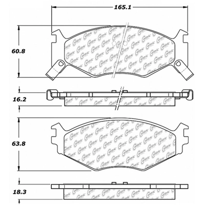 Plaquettes avant semi-métallique de qualité supérieur by CENTRIC PARTS - 300.05220 pa4