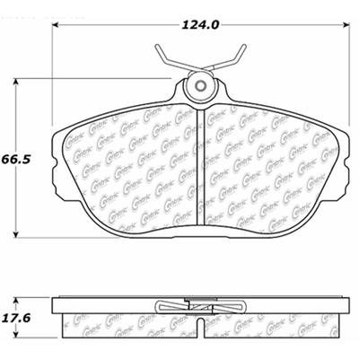 Front Premium Semi Metallic Pads by CENTRIC PARTS - 300.06010 pa2