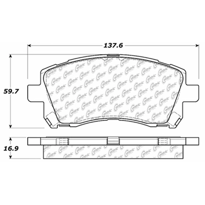 Plaquettes avant semi-m�tallique de qualit� sup�rieur by CENTRIC PARTS - 300.07210 pa6