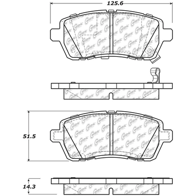 Front Premium Semi Metallic Pads by CENTRIC PARTS - 300.14541 pa4