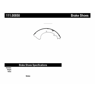 Front Premium Shoes by CENTRIC PARTS - 111.00850 pa6