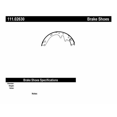 Front Premium Shoes by CENTRIC PARTS - 111.02630 pa8