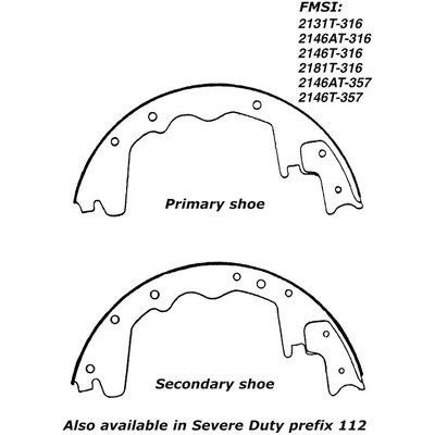 Segment de Frein supérieure  avant by CENTRIC PARTS - 111.03570 pa7