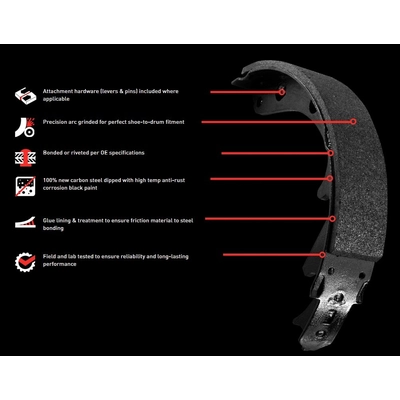 DYNAMIC FRICTION COMPANY - 1901-0053-00 - Drum Brake Shoes pa4