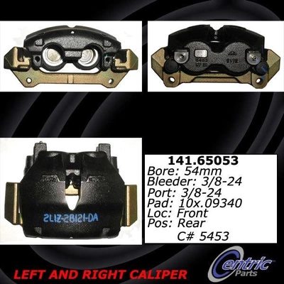 Front Rebuilt Caliper With Hardware by CENTRIC PARTS - 141.65053 pa2