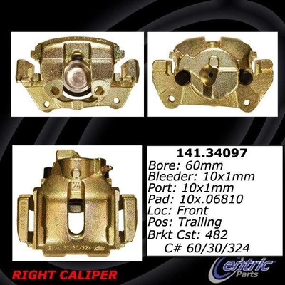 Front Right Rebuilt Caliper With Hardware by CENTRIC PARTS - 141.34097 pa8