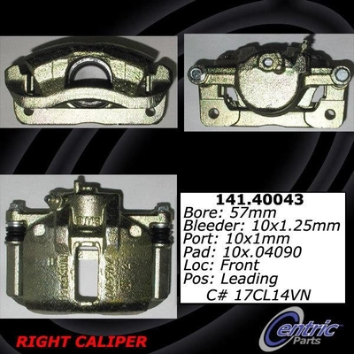 Front Right Rebuilt Caliper With Hardware by CENTRIC PARTS - 141.40043 pa7