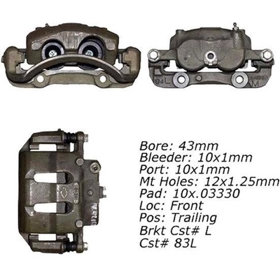 Front Right Rebuilt Caliper With Hardware by CENTRIC PARTS - 141.42051 pa12