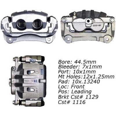 Front Right Rebuilt Caliper With Hardware by CENTRIC PARTS - 141.44281 pa23