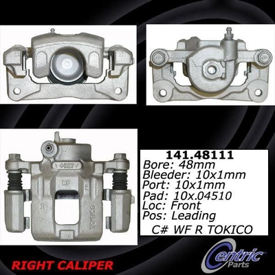 Front Right Rebuilt Caliper With Hardware by CENTRIC PARTS - 141.48111 pa3