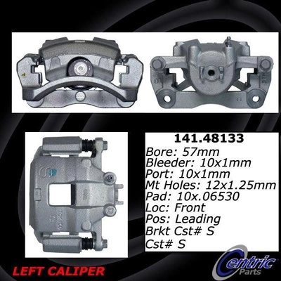 Front Right Rebuilt Caliper With Hardware by CENTRIC PARTS - 141.48133 pa6