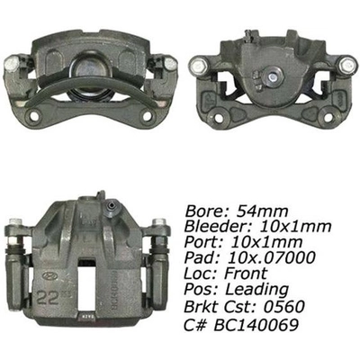 Front Right Rebuilt Caliper With Hardware by CENTRIC PARTS - 141.51243 pa11