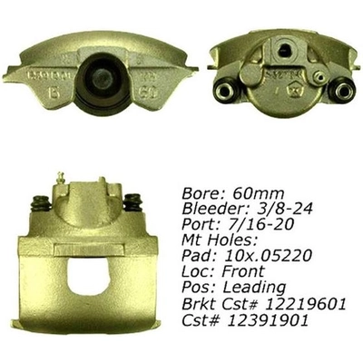 Front Right Rebuilt Caliper With Hardware by CENTRIC PARTS - 141.63055 pa13