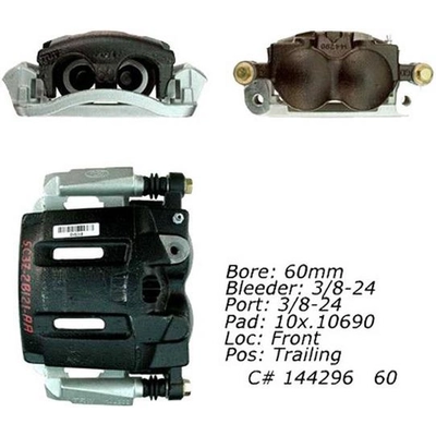 Front Right Rebuilt Caliper With Hardware by CENTRIC PARTS - 141.65073 pa14