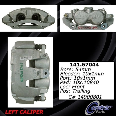 Front Right Rebuilt Caliper With Hardware by CENTRIC PARTS - 141.67044 pa8