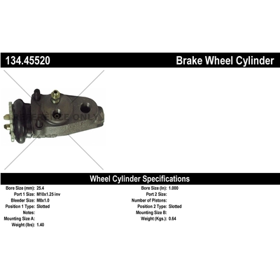 CENTRIC PARTS - 134.45520 - Front Right Wheel Cylinder pa1