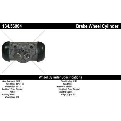 Front Right Wheel Cylinder by CENTRIC PARTS - 134.56004 pa2