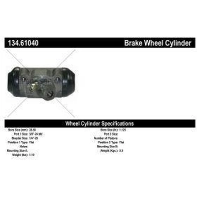 Front Right Wheel Cylinder by CENTRIC PARTS - 134.61040 pa3