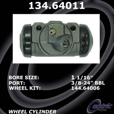 Front Right Wheel Cylinder by CENTRIC PARTS - 134.64011 pa12