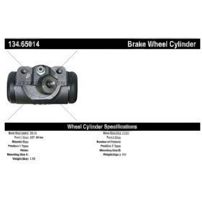 Front Right Wheel Cylinder by CENTRIC PARTS - 134.65014 pa4