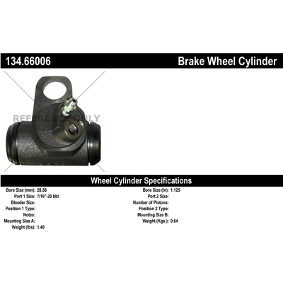 Front Right Wheel Cylinder by CENTRIC PARTS - 134.66006 pa2